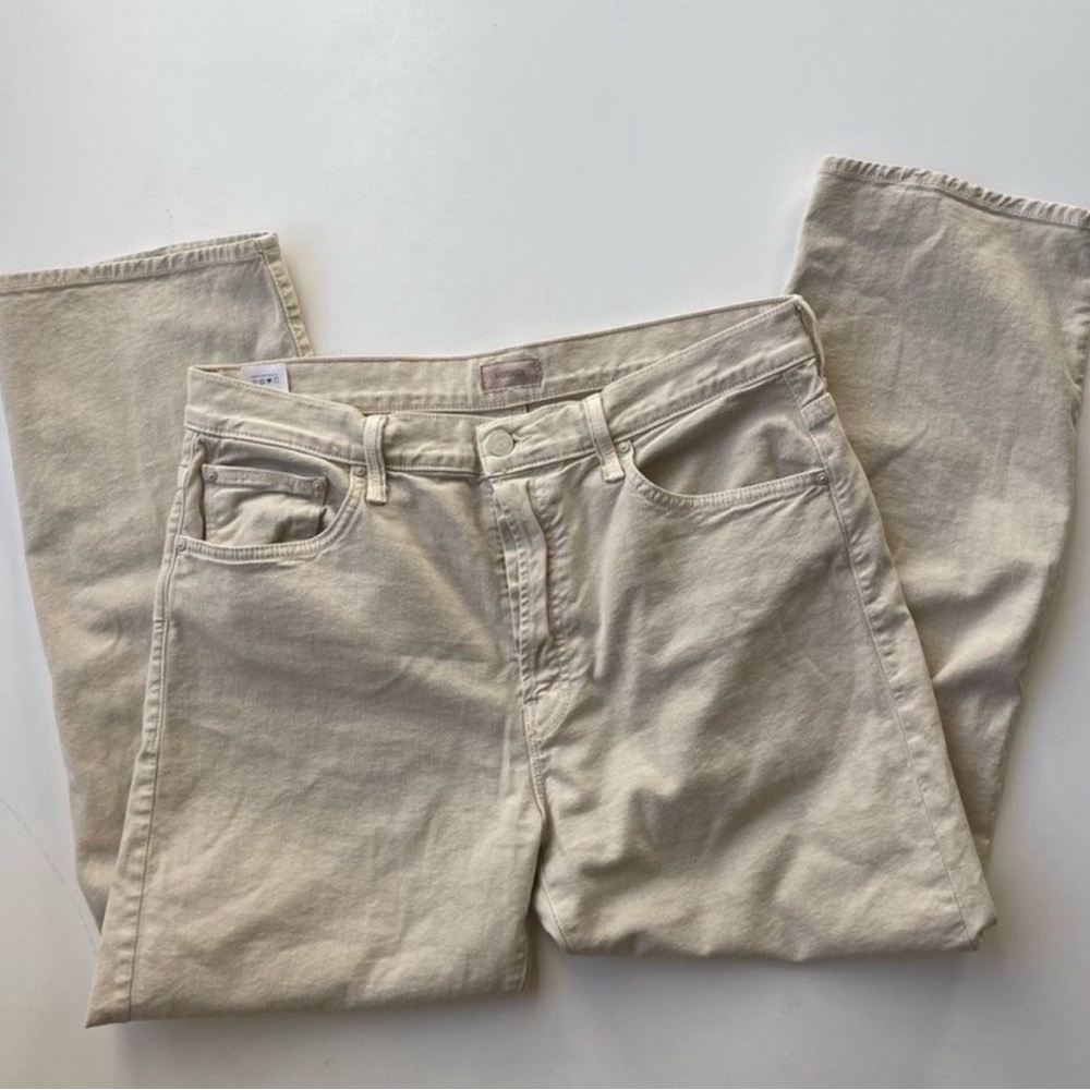 MOTHER Women's Tan Boyfriend Jeans size 30 - Picture 3 of 8